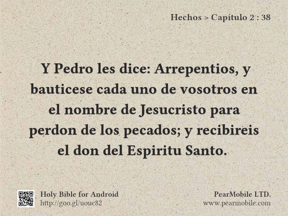 Hechos, Capítulo 2:38